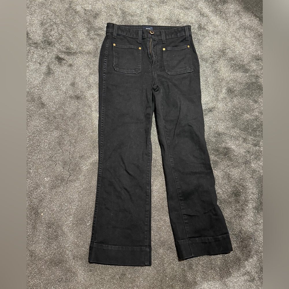 Khaite cropped black denim pants - Picture 2 of 6